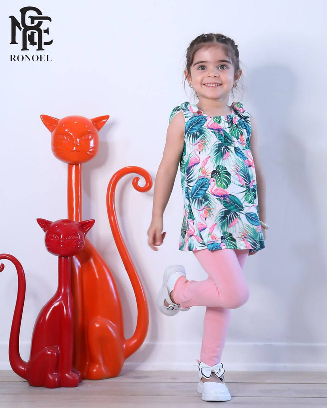 سارافون شلوار هاوایی دخترانه